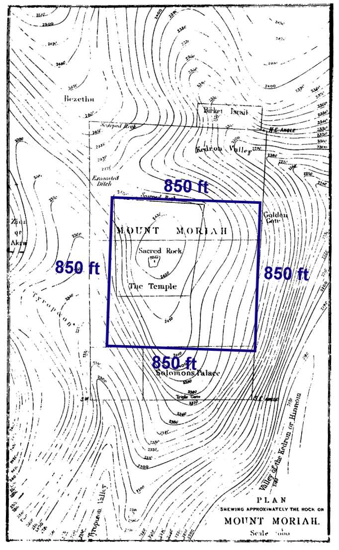 500 cubit temple outer court