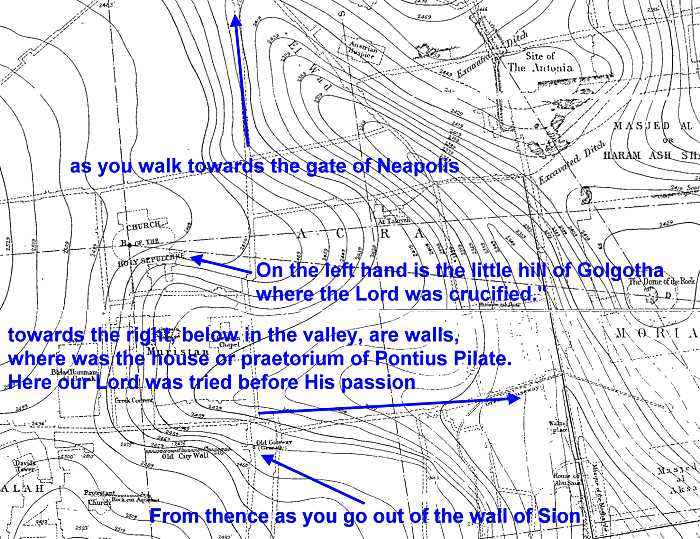 Bordeaux Pilgrim from Sion to Neapolis gates